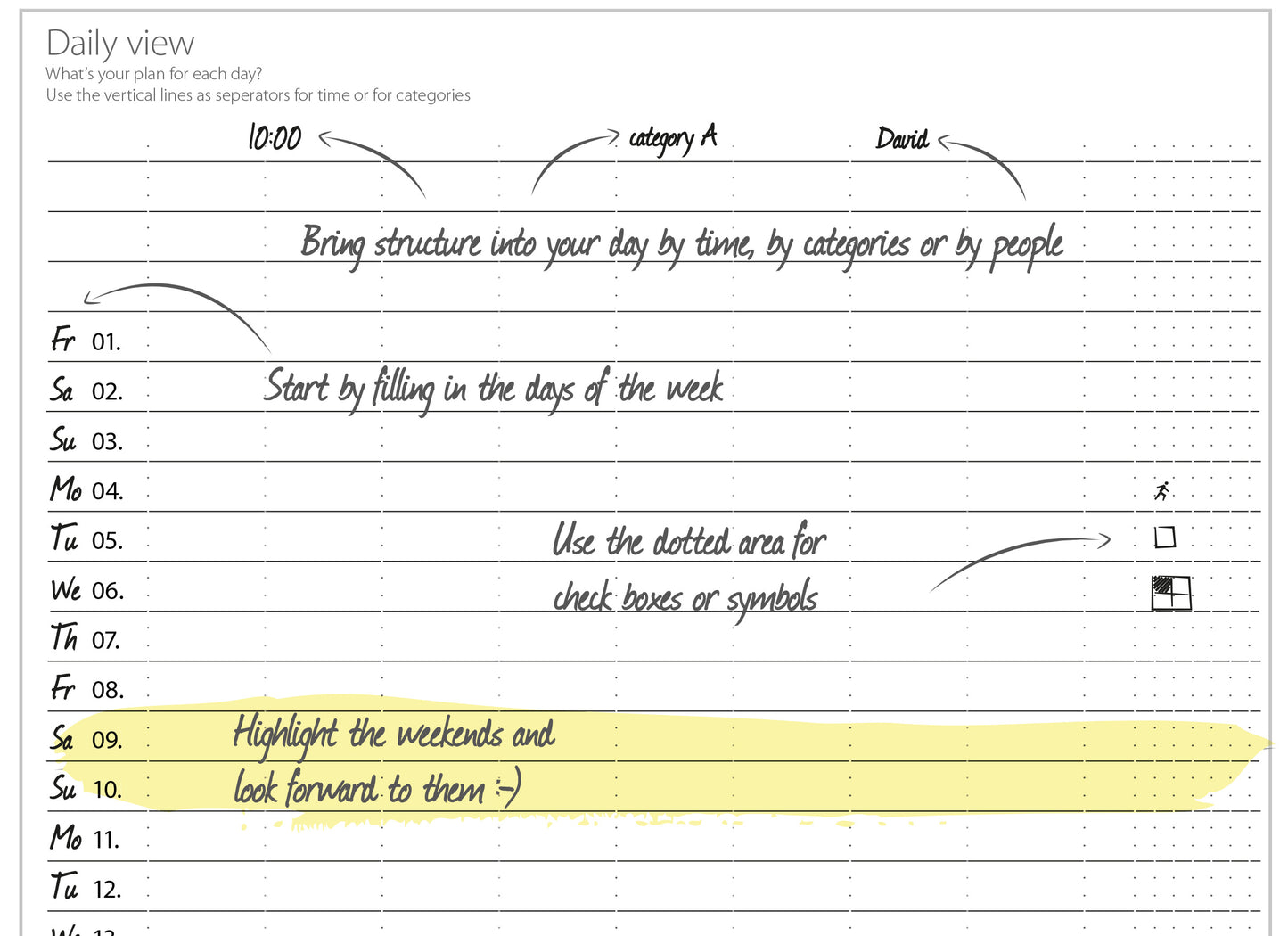 Monthly Planner (Download Version)