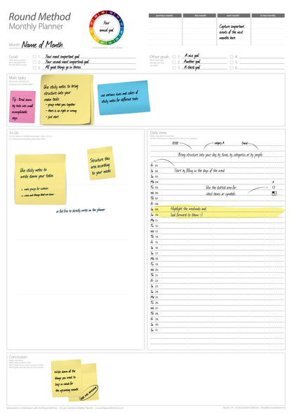Monthly Planner (Download Version)